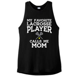 Favorite Lacrosse Player Mom Cool Mothers Day Lax Mama Wo Ladies PosiCharge Tri-Blend Wicking Tank