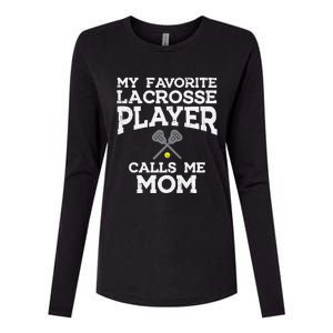 Favorite Lacrosse Player Mom Cool Mothers Day Lax Mama Wo Womens Cotton Relaxed Long Sleeve T-Shirt