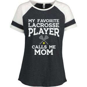 Favorite Lacrosse Player Mom Cool Mothers Day Lax Mama Wo Enza Ladies Jersey Colorblock Tee