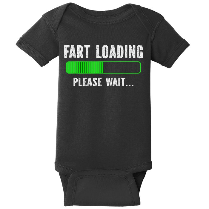 Fart Loading Please Wait Baby Bodysuit