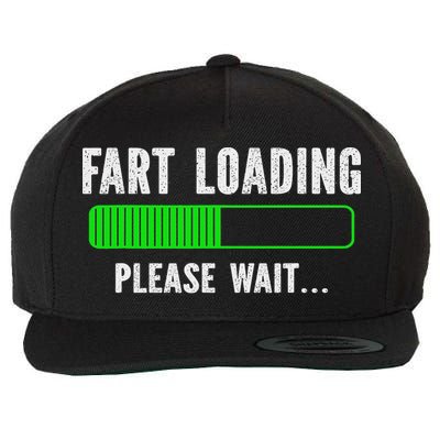 Fart Loading Please Wait Wool Snapback Cap
