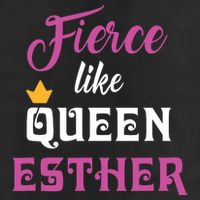Fierce Like Queen Esther Purim Party 7 Panel Mesh Trucker Snapback Hat