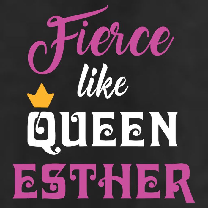 Fierce Like Queen Esther Purim Party 7 Panel Mesh Trucker Snapback Hat