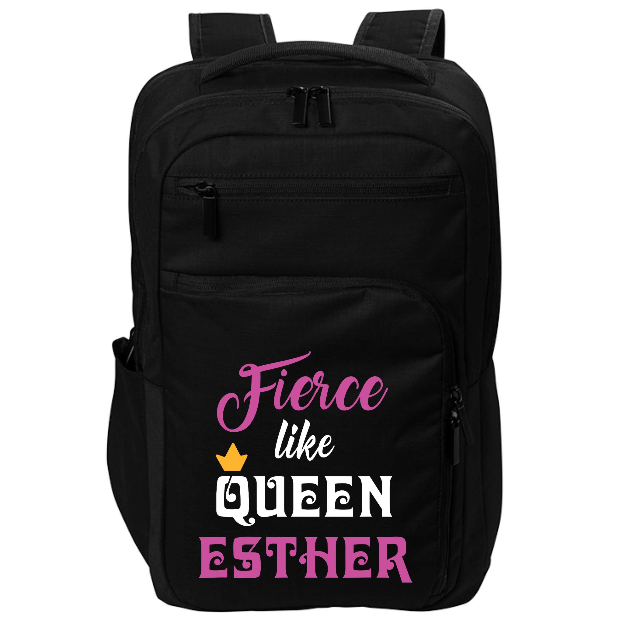 Fierce Like Queen Esther Purim Party Impact Tech Backpack
