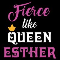 Fierce Like Queen Esther Purim Party Drawstring Bag