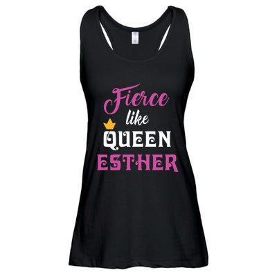 Fierce Like Queen Esther Purim Party Ladies Essential Flowy Tank