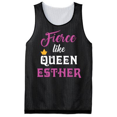 Fierce Like Queen Esther Purim Party Mesh Reversible Basketball Jersey Tank