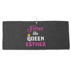 Fierce Like Queen Esther Purim Party Large Microfiber Waffle Golf Towel