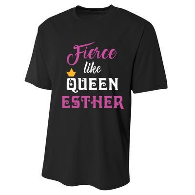 Fierce Like Queen Esther Purim Party Performance Sprint T-Shirt