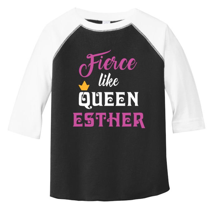 Fierce Like Queen Esther Purim Party Toddler Fine Jersey T-Shirt
