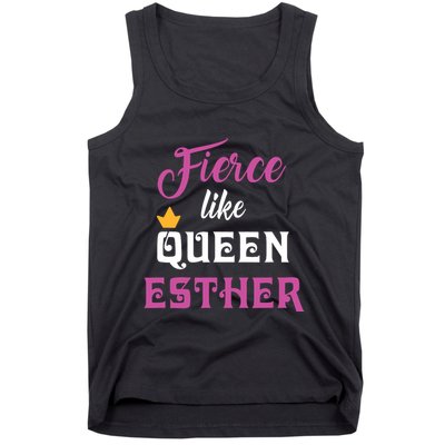 Fierce Like Queen Esther Purim Party Tank Top