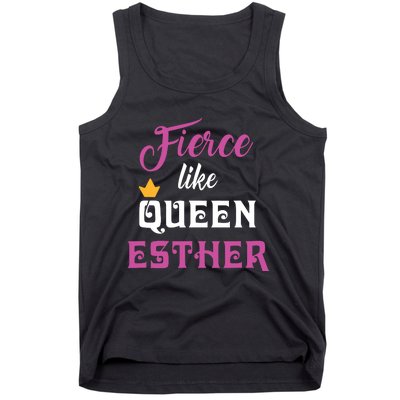 Fierce Like Queen Esther Purim Party Tank Top