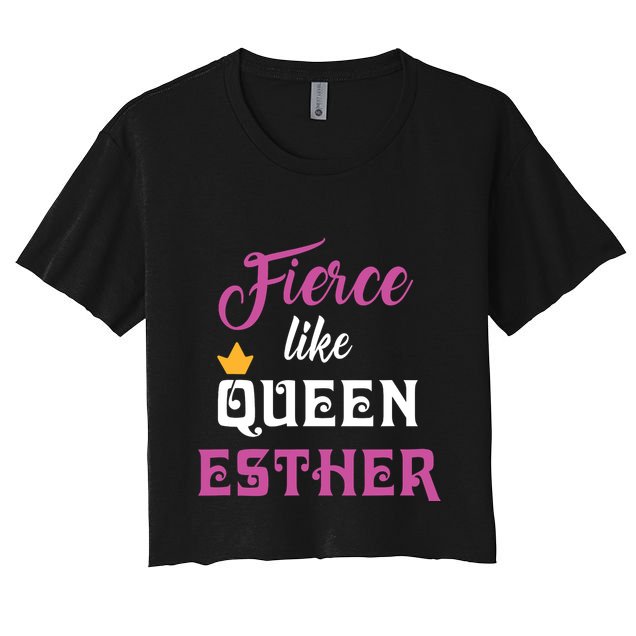 Fierce Like Queen Esther Purim Party Crop Top