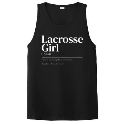 Funny Lacrosse Quote Definition PosiCharge Competitor Tank