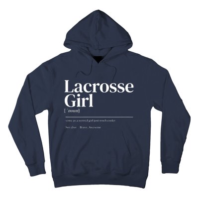 Funny Lacrosse Quote Definition Hoodie