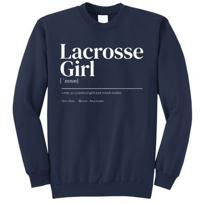 Funny Lacrosse Quote Definition Sweatshirt