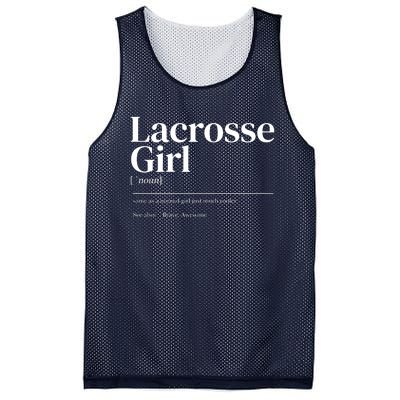 Funny Lacrosse Quote Definition Mesh Reversible Basketball Jersey Tank