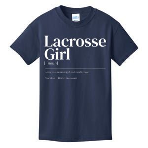 Funny Lacrosse Quote Definition Kids T-Shirt