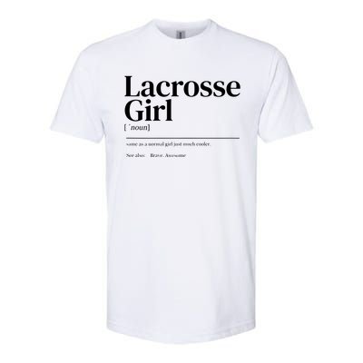 Funny Lacrosse Quote Definition Softstyle CVC T-Shirt