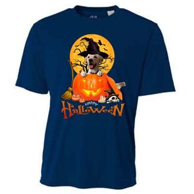 Funny Labrador Retriever1 Spooky Halloween Cooling Performance Crew T-Shirt