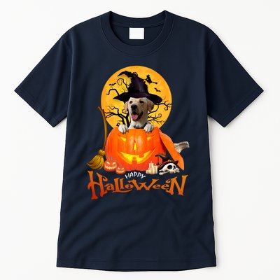 Funny Labrador Retriever1 Spooky Halloween Tall T-Shirt