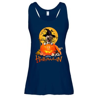 Funny Labrador Retriever1 Spooky Halloween Ladies Essential Flowy Tank