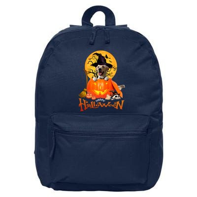 Funny Labrador Retriever1 Spooky Halloween 16 in Basic Backpack