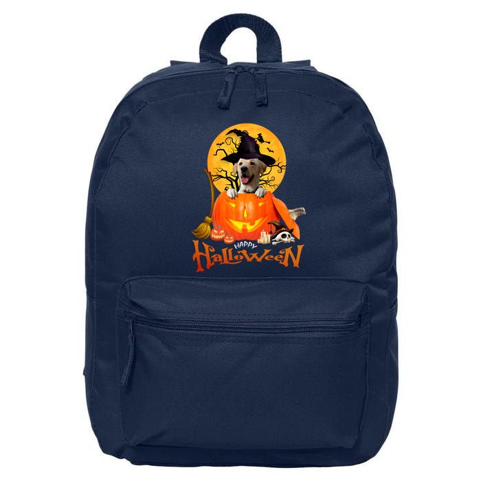 Funny Labrador Retriever1 Spooky Halloween 16 in Basic Backpack