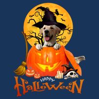 Funny Labrador Retriever1 Spooky Halloween 16 in Basic Backpack