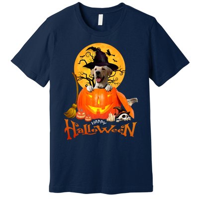 Funny Labrador Retriever1 Spooky Halloween Premium T-Shirt