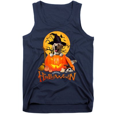 Funny Labrador Retriever1 Spooky Halloween Tank Top