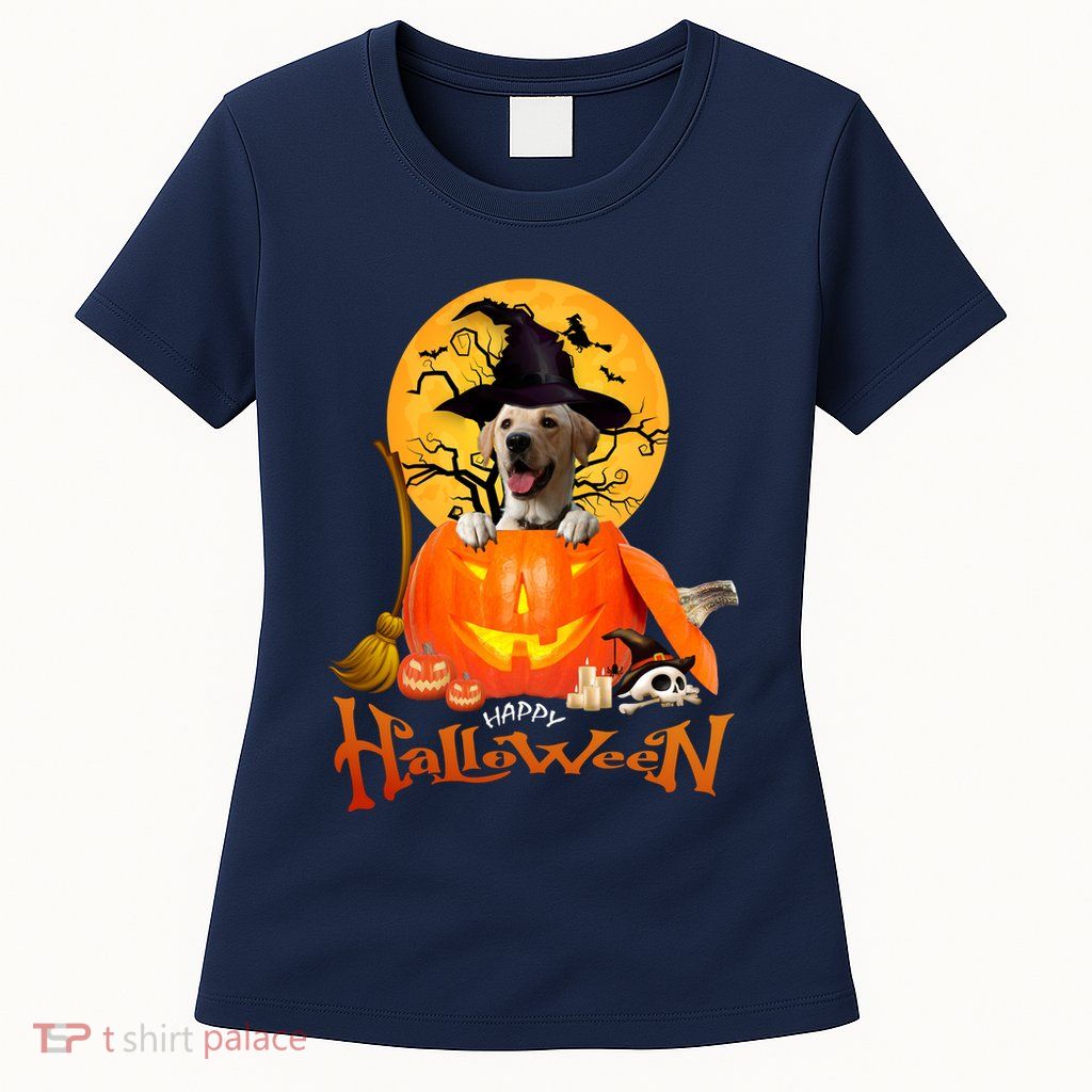 Funny Labrador Retriever1 Spooky Halloween Womens T-Shirt