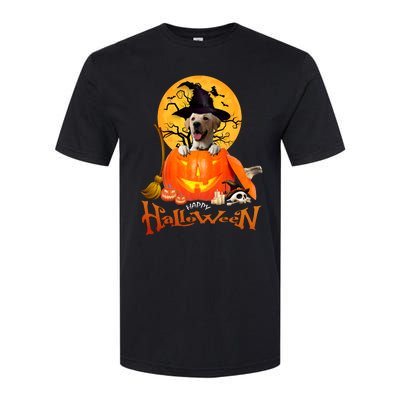 Funny Labrador Retriever1 Spooky Halloween Softstyle CVC T-Shirt