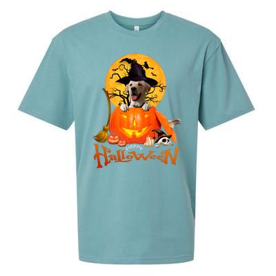 Funny Labrador Retriever1 Spooky Halloween Sueded Cloud Jersey T-Shirt