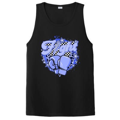 Fights Leopard Retro Colon Cancer Awareness Survivor Warrior Great Gift PosiCharge Competitor Tank