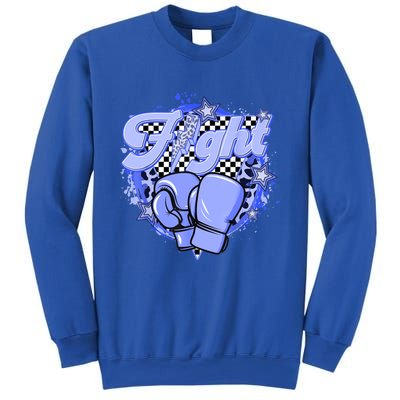 Fights Leopard Retro Colon Cancer Awareness Survivor Warrior Great Gift Sweatshirt