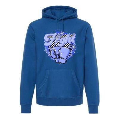 Fights Leopard Retro Colon Cancer Awareness Survivor Warrior Great Gift Premium Hoodie