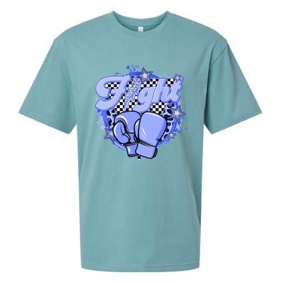 Fights Leopard Retro Colon Cancer Awareness Survivor Warrior Great Gift Sueded Cloud Jersey T-Shirt