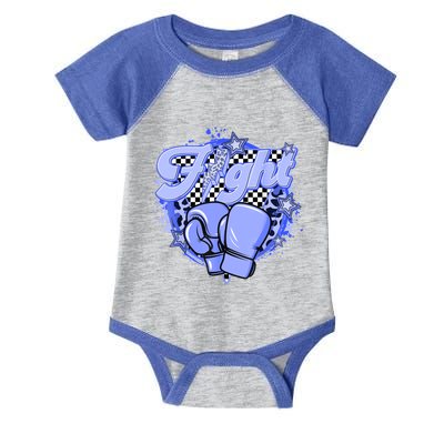 Fights Leopard Retro Colon Cancer Awareness Survivor Warrior Gift Infant Baby Jersey Bodysuit