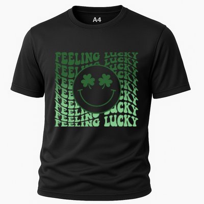 Feeling Lucky Retro St Patricks Cooling Performance Crew T-Shirt