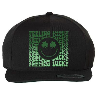 Feeling Lucky Retro St Patricks Wool Snapback Cap