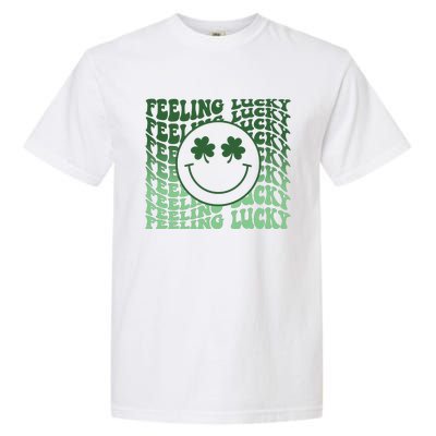 Feeling Lucky Retro St Patricks Garment-Dyed Heavyweight T-Shirt