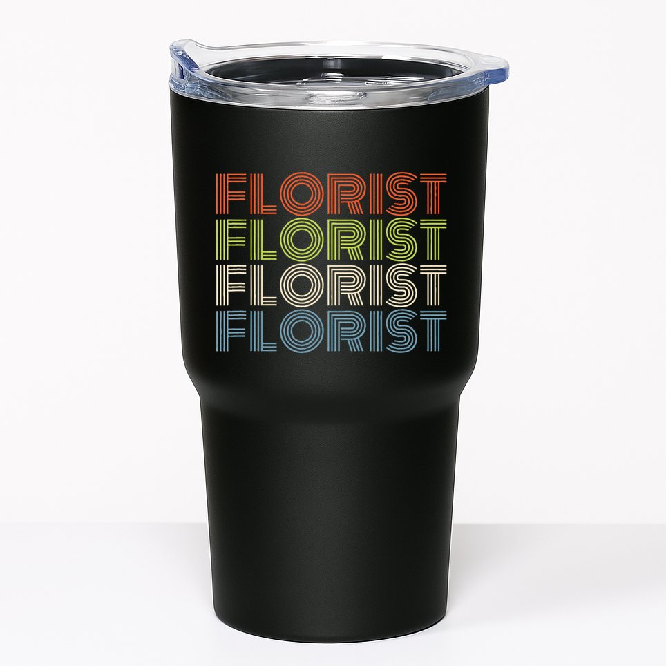 Flower Lover Retro Vintage Cool Florist Tumbler