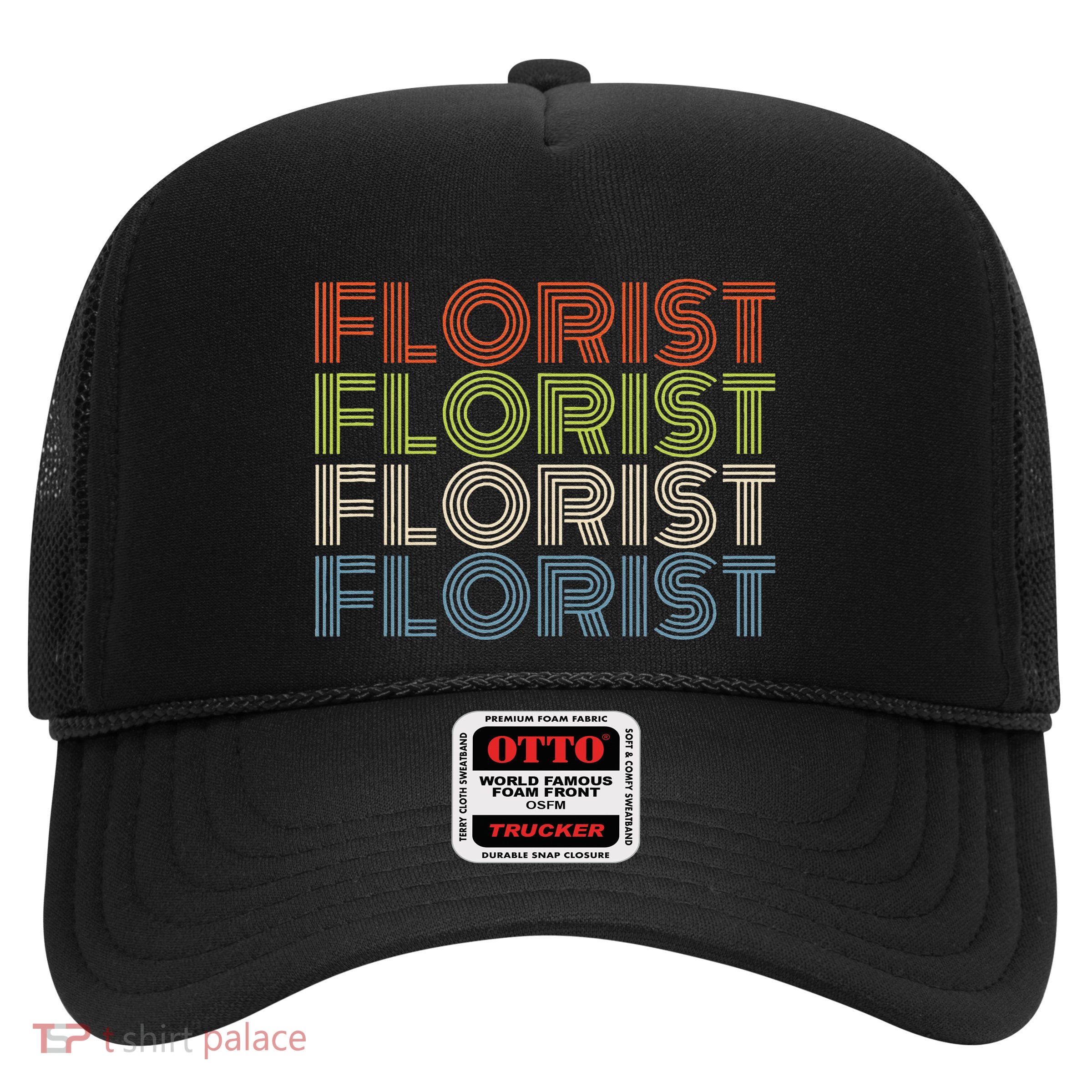 Flower Lover Retro Vintage Cool Florist Trucker Hat