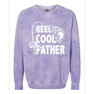 Family Lover Reel Cool Father Fishing Fisher Fisher Gift Colorblast Crewneck Sweatshirt