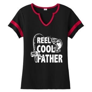 Family Lover Reel Cool Father Fishing Fisher Fisher Gift Ladies Halftime Notch Neck Tee