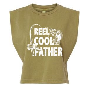 Family Lover Reel Cool Father Fishing Fisher Fisher Gift Garment-Dyed Women's Muscle Tee