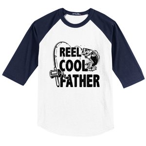 Family Lover Reel Cool Father Fishing Fisher Fisher Gift Baseball Sleeve Shirt