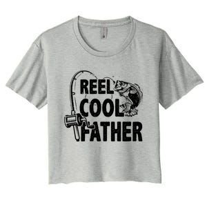 Family Lover Reel Cool Father Fishing Fisher Fisher Gift Women's Crop Top Tee