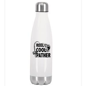 Family Lover Reel Cool Father Fishing Fisher Fisher Gift Stainless Steel Insulated Water Bottle